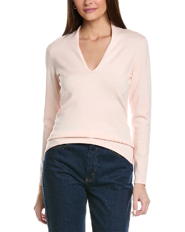 Reiss Lina Ruched Stand Neck Jumper