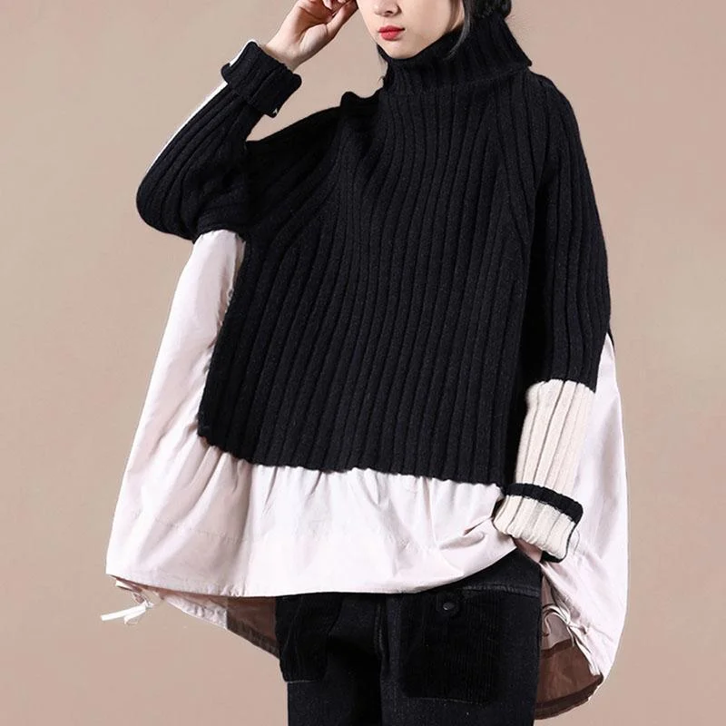 Unique Casual Knit Irregular Sweater Top