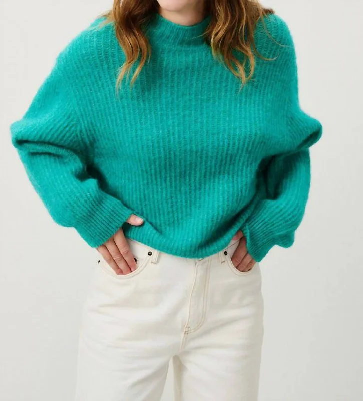 Women's East Jumper In Bleu Canard