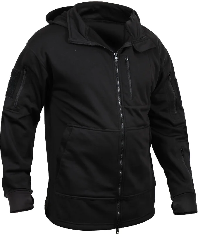 Black Tactical Zip Up Hoodie