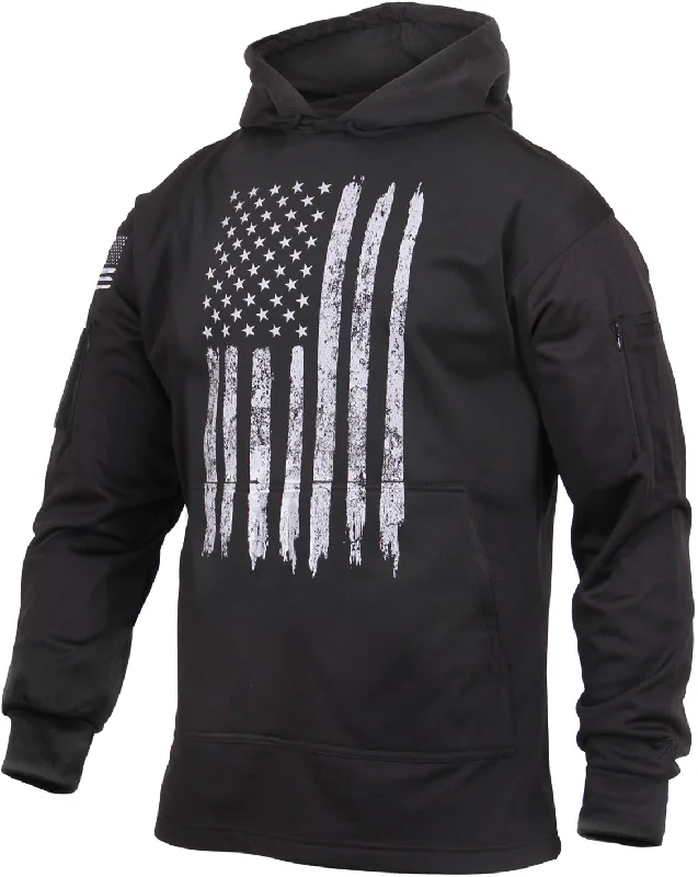 Black - U.S. Flag Concealed Carry Hoodie