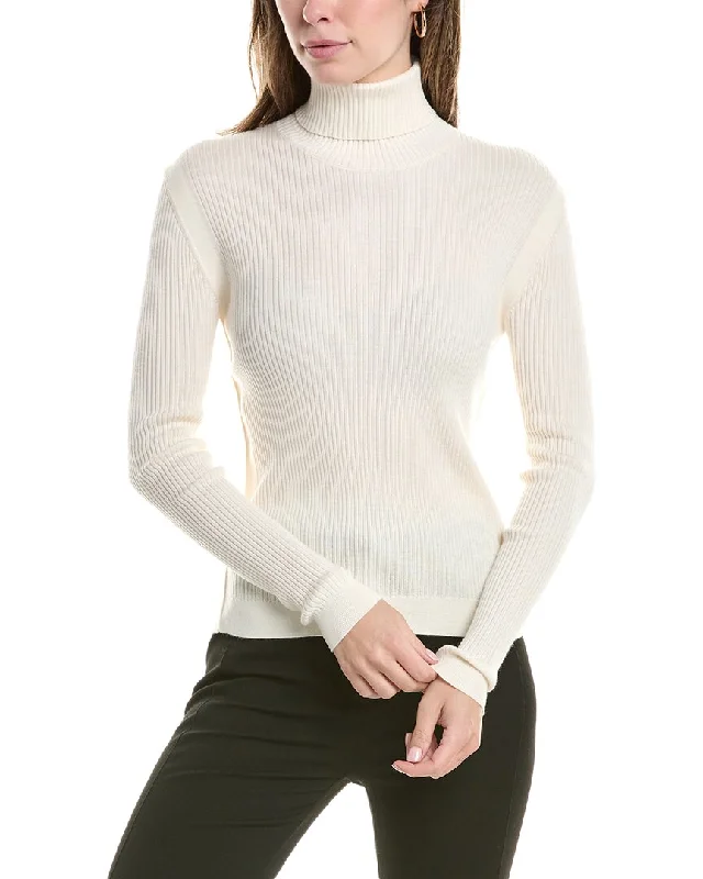 St. John Wool & Silk-Blend Turtleneck Sweater