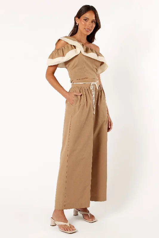 Warm Chic Everly Pants - Tan