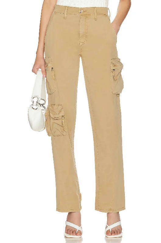Simple And Comfortable Bobbie Utility Pant In Coconut