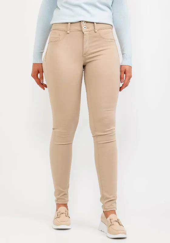 Body Design Tiffosi One Size Double Up Skinny Jeans, Camel