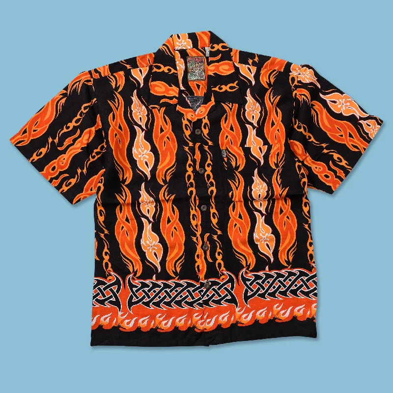 Fashionable In The Times Y2K Tribal Shirt Small
