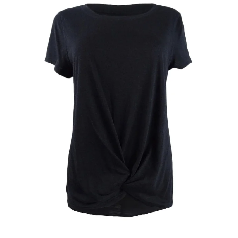 Ideology Women's Knot-Front T-Shirt (M, Nior)