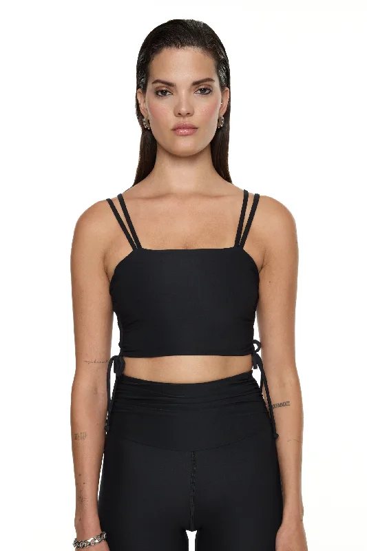 Ruched Top - Black