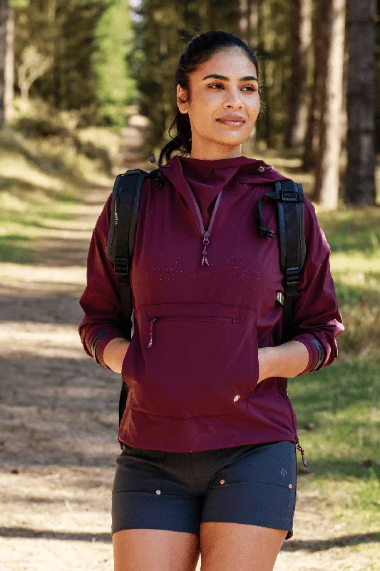 The Outdoor Showerproof Jacket - Aubergine