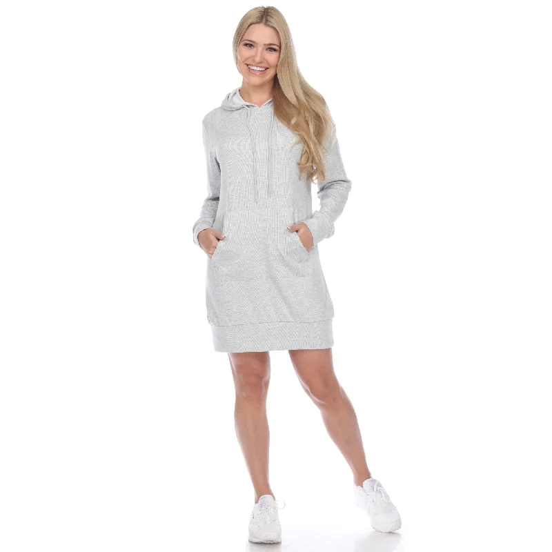 White Mark Womens Hoodie Sweatshirt Dress Fleece Material Various Sizes Available