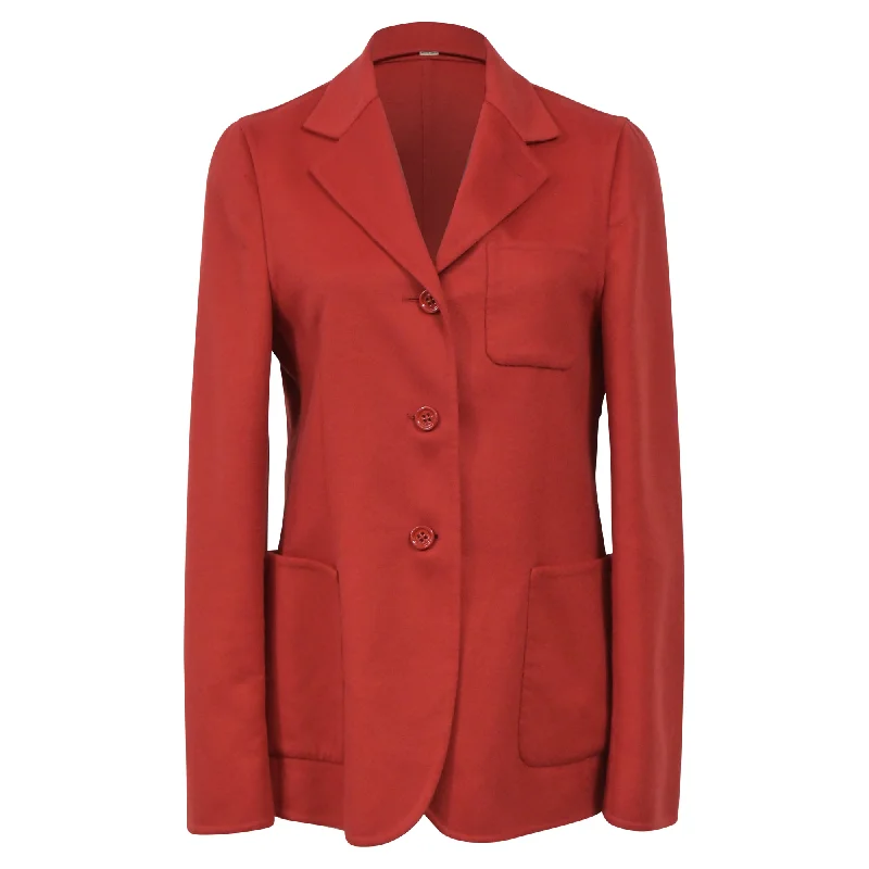 Bottega Veneta Blazer in Red Wool