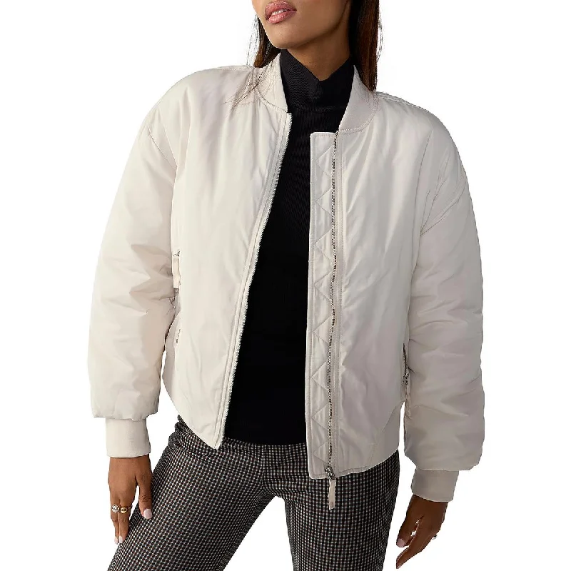 Sanctuary Womens Maro Cold Weather Warm Bomber Jacket