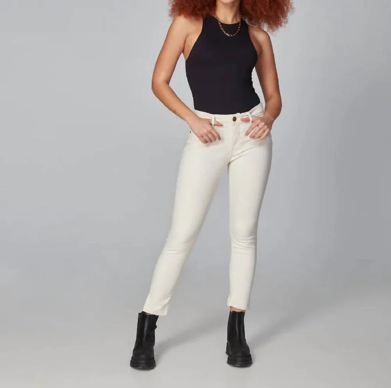 High Waist Skinny Jean In Ivory