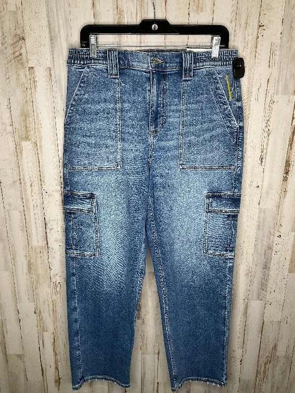 Jeans Boyfriend By American Eagle In Blue Denim, Size: 10