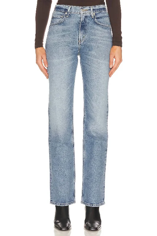 Vidia Mid Rise Boot Jeans In Saga