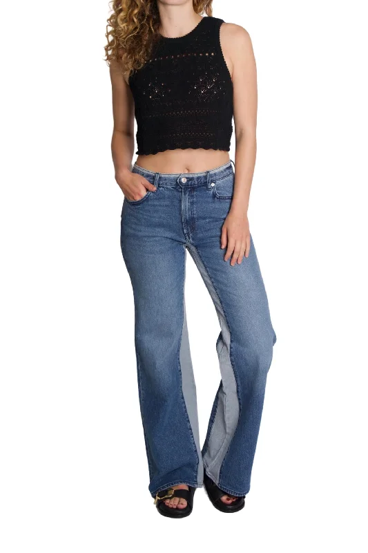 Virgo Wide Leg Jeans In Champlain