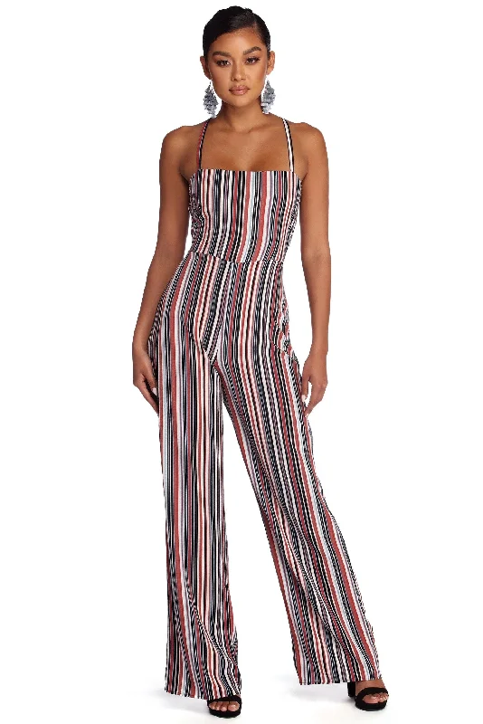 Keep It Striped Jumpsuit