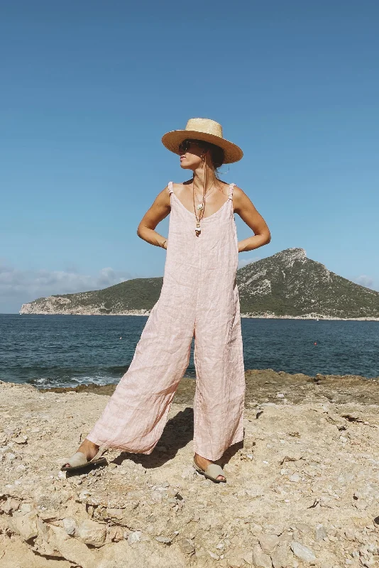 The Linen Jumpsuit // Blush