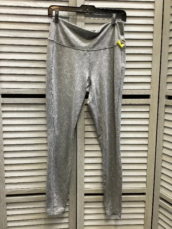 Athletic Leggings By Athleta In Grey, Size: M