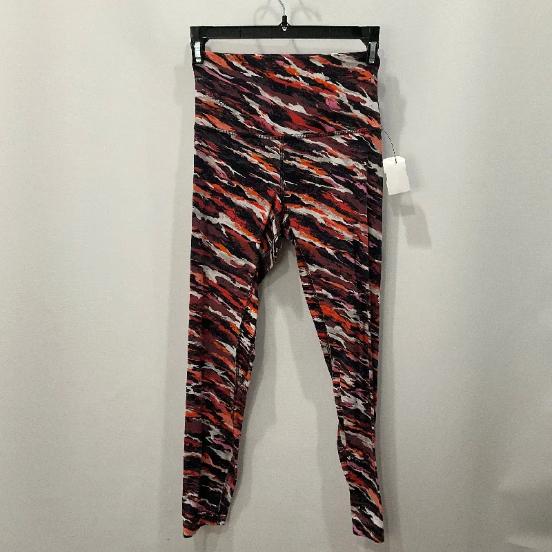 Athletic Leggings By Lululemon In Multi-colored, Size: 4