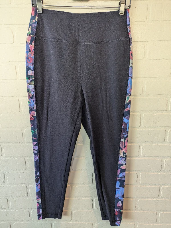 Athletic Leggings By Talbots In Blue & Pink, Size: 8