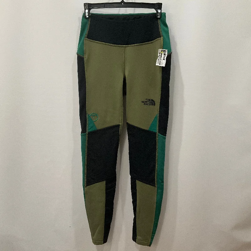 Athletic Leggings By The North Face In Black & Green, Size: S