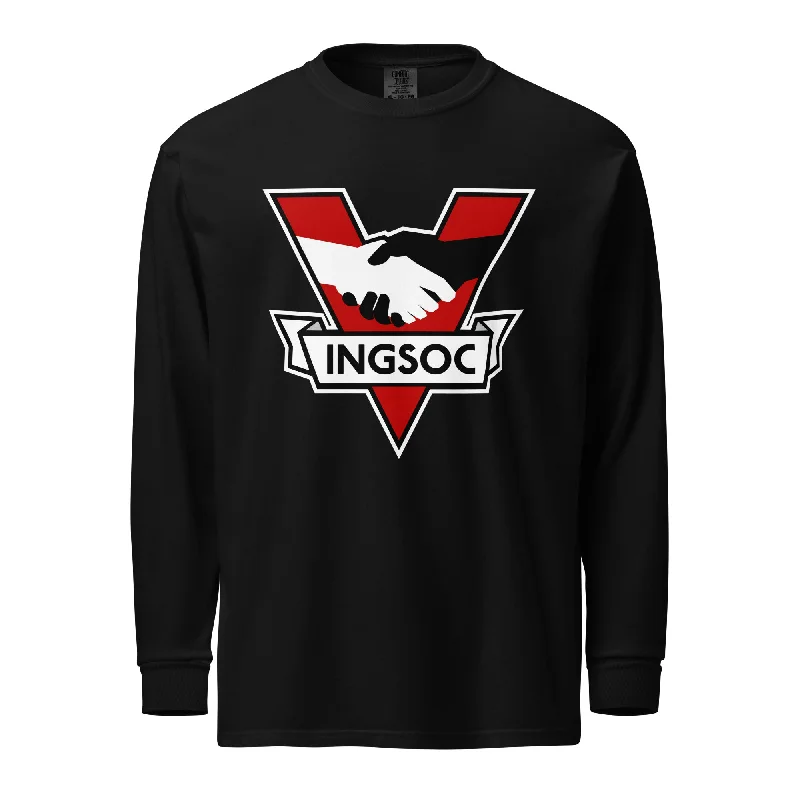 INGSOC 1984 Garment-dyed Heavyweight Long-sleeve Shirt