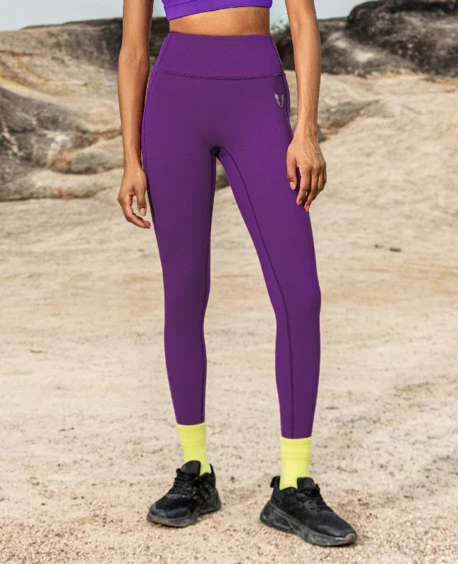 Powerful Belted Cargo leggings - Violet