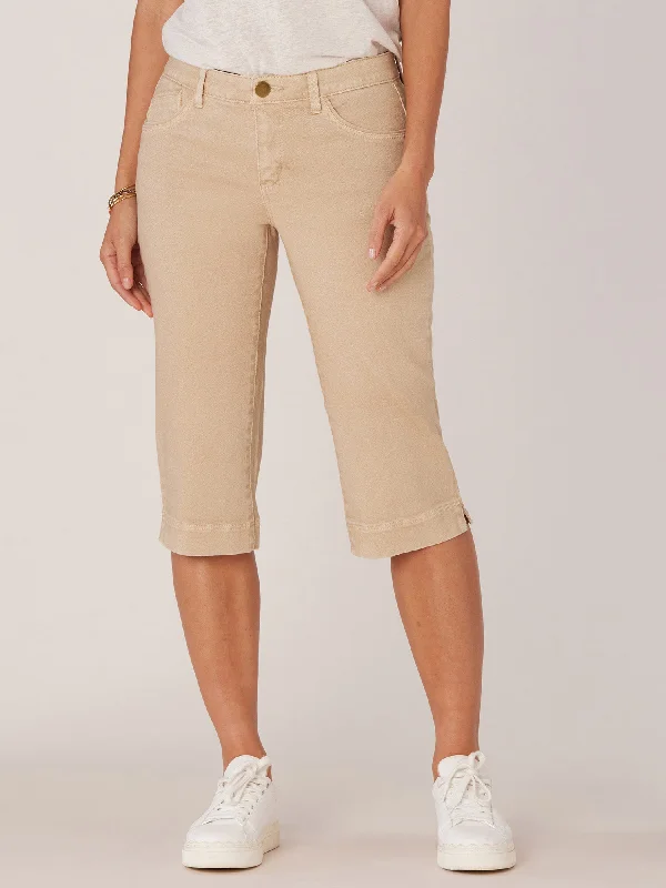 "Ab"solution Mid-Rise Side Split Hem Skimmer Pant