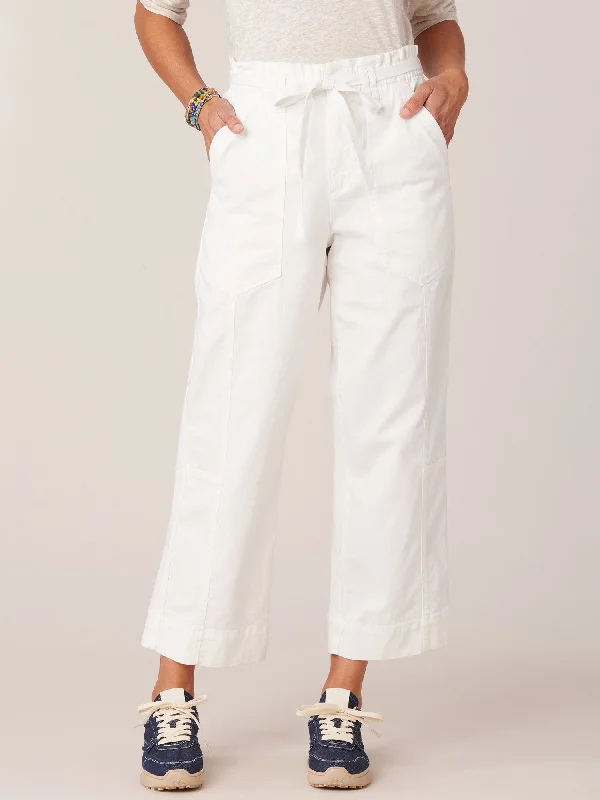 "Ab"solution Skyrise Paper Bag Waist Relaxed Straight Leg Pant