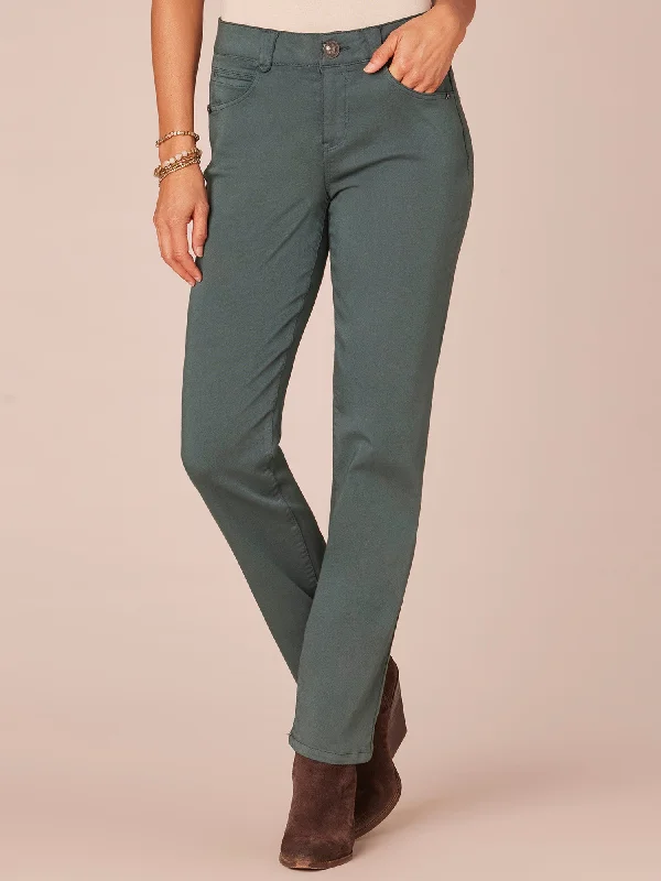 "Ab"solution® Straight Leg Colored Jeans