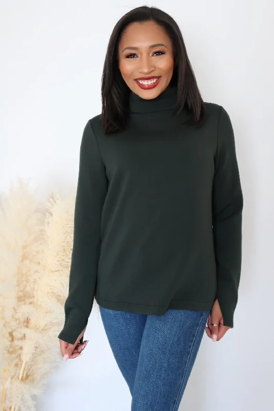 AirEssentials Mock Pullover - Essex Green