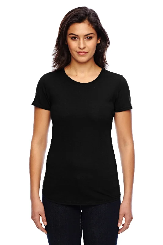 Gildan Womens Short Sleeve Crewneck T-Shirt - Black - Closeout