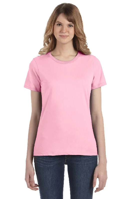 Gildan Womens Short Sleeve Crewneck T-Shirt - Charity Pink