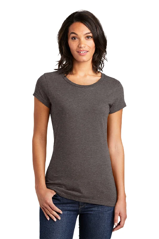 District Womens Very Important Short Sleeve Crewneck T-Shirt - Heather Brown