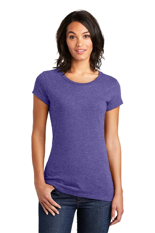 District Womens Very Important Short Sleeve Crewneck T-Shirt - Heather Purple