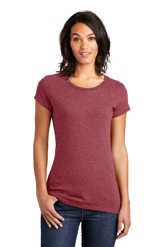 District Womens Very Important Short Sleeve Crewneck T-Shirt - Heather Red