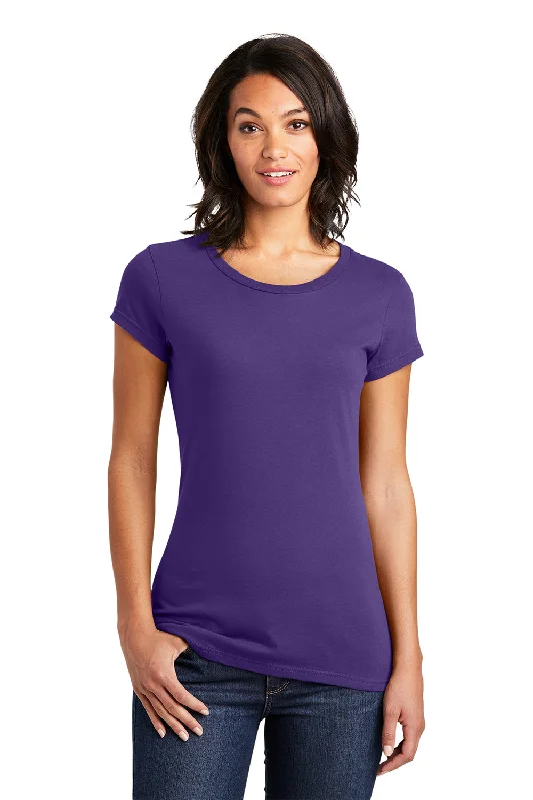 District Womens Very Important Short Sleeve Crewneck T-Shirt - Purple