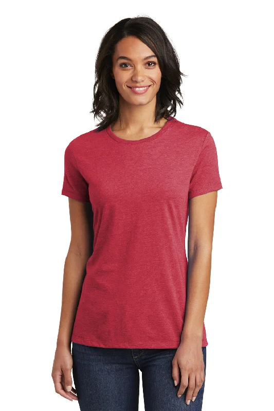 District Womens Very Important Short Sleeve Crewneck T-Shirt - Heather Red