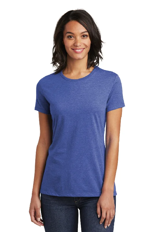 District Womens Very Important Short Sleeve Crewneck T-Shirt - Royal Blue Frost