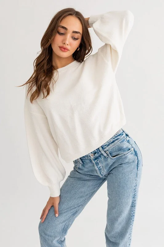 Winter Is Calling Cropped Sweater