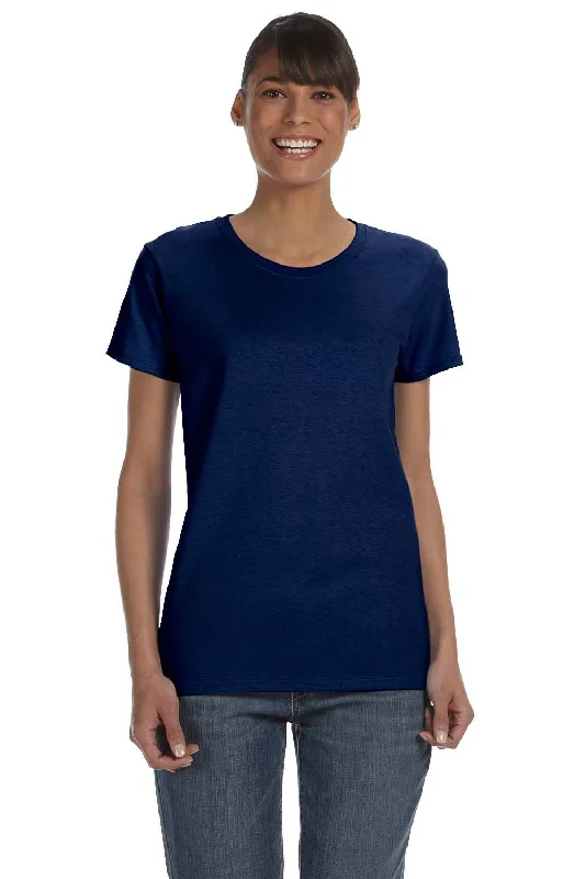 Gildan Womens Short Sleeve Crewneck T-Shirt - Navy Blue