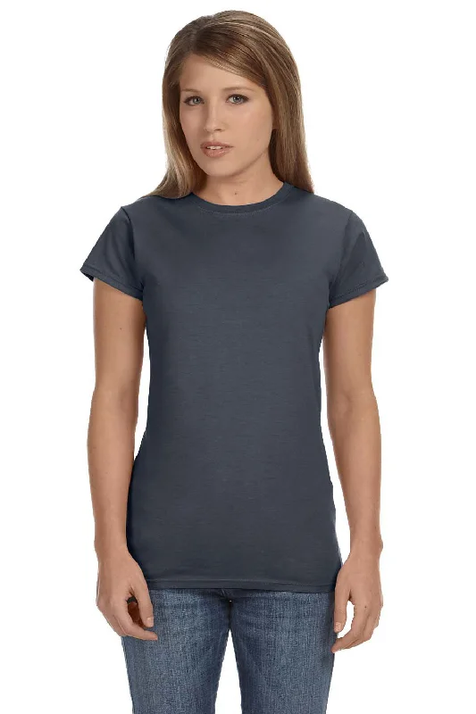 Gildan Womens Softstyle Short Sleeve Crewneck T-Shirt - Heather Dark Grey