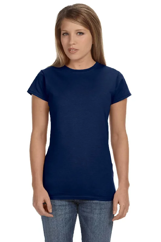 Gildan Womens Softstyle Short Sleeve Crewneck T-Shirt - Navy Blue