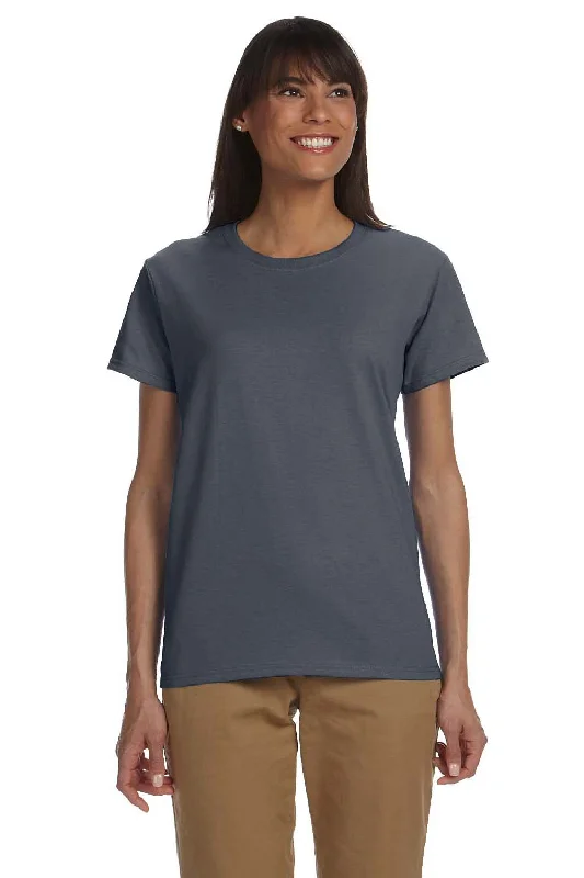 Gildan Womens Ultra Short Sleeve Crewneck T-Shirt - Charcoal Grey - Closeout