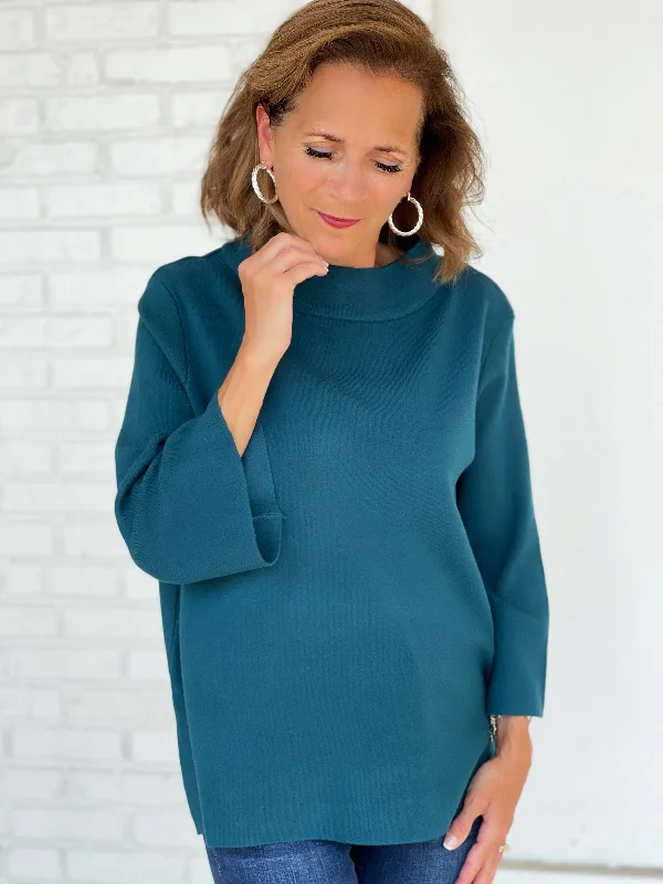 What You Want Sweater- Teal (FINAL SALE)