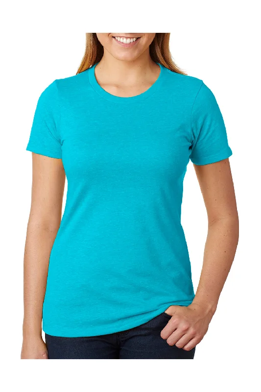 Next Level Womens CVC Jersey Short Sleeve Crewneck T-Shirt - Bondi Blue