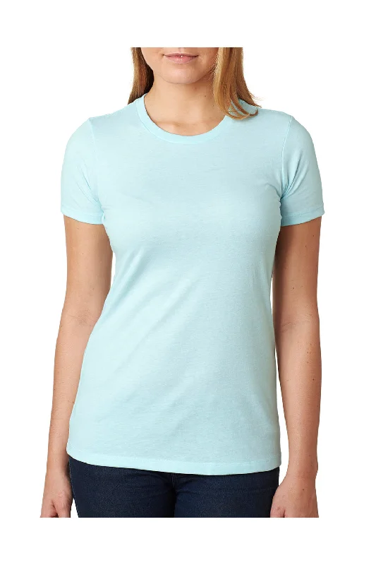 Next Level Womens CVC Jersey Short Sleeve Crewneck T-Shirt - Ice Blue