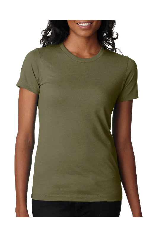 Next Level Womens CVC Jersey Short Sleeve Crewneck T-Shirt - Military Green