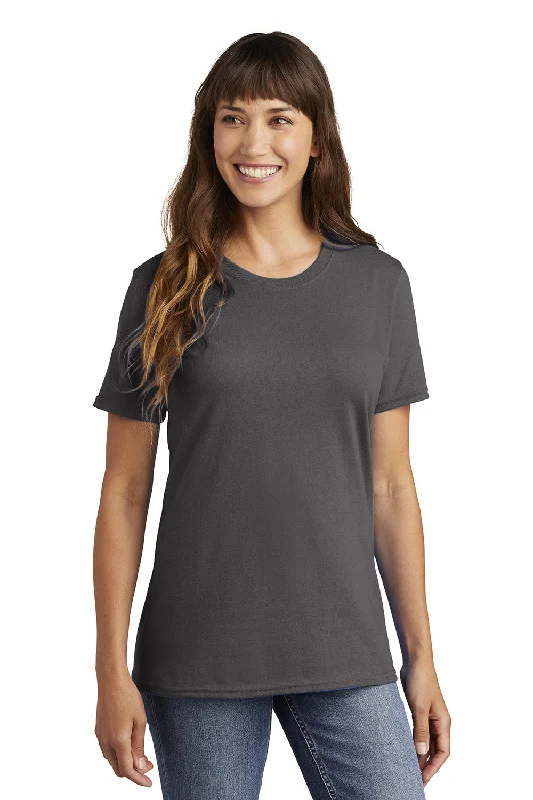 Port & Company Womens Core Short Sleeve Crewneck T-Shirt - Charcoal Grey